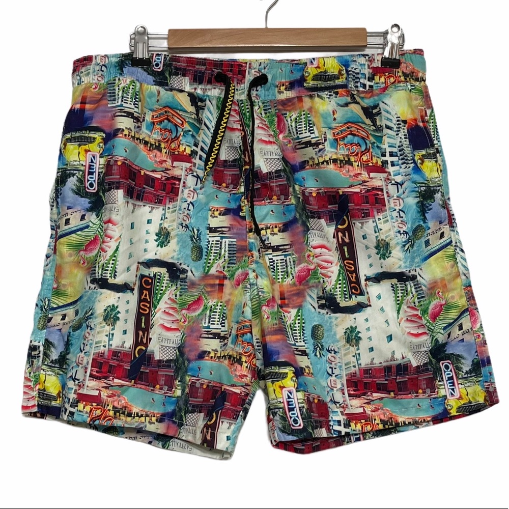 Surf Society Casino Swim Trunks  Men!s Size Large